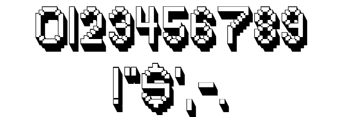 Digital Arcade Regular Font OTHER CHARS