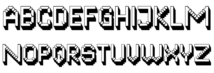 Digital Arcade Regular Font LOWERCASE