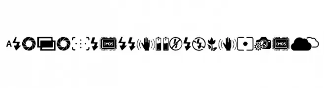 Digital Camera Symbols  baixar fontes gratis