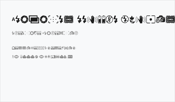 Digital Camera Symbols Business Card