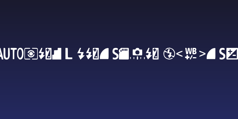 Digital Camera Symbols Social Header