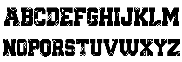 Digital College Font LOWERCASE