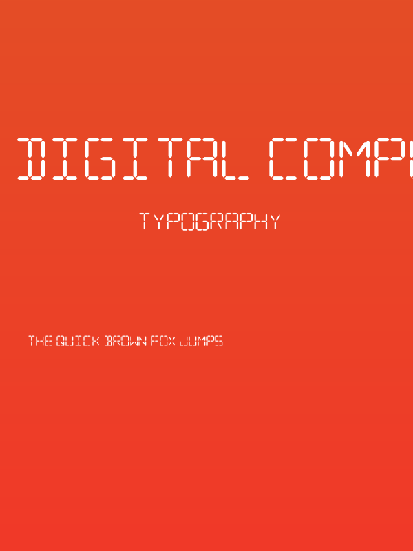 Digital Computer Bold Italic Poster