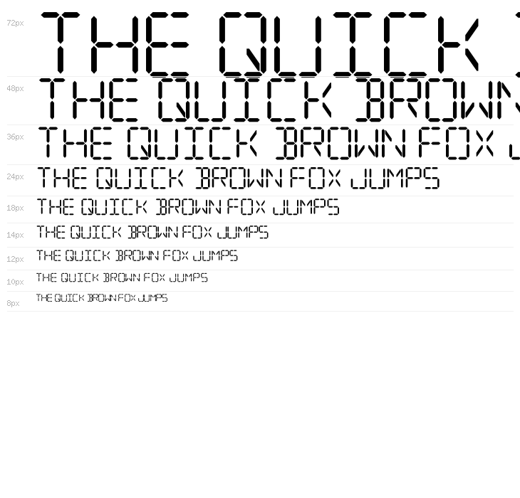 Digital Computer Bold Italic Waterfall