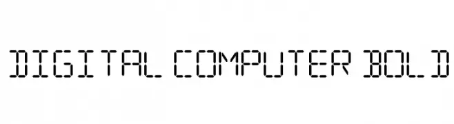 Digital Computer Bold  baixar fontes gratis