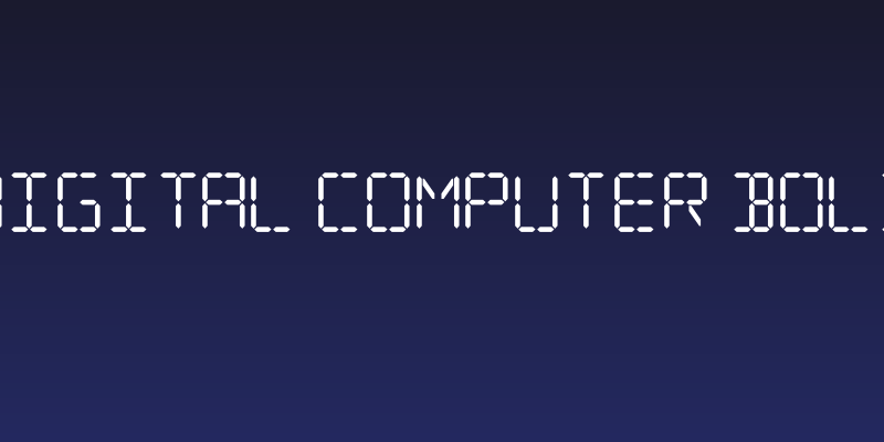 Digital Computer Bold Social Header