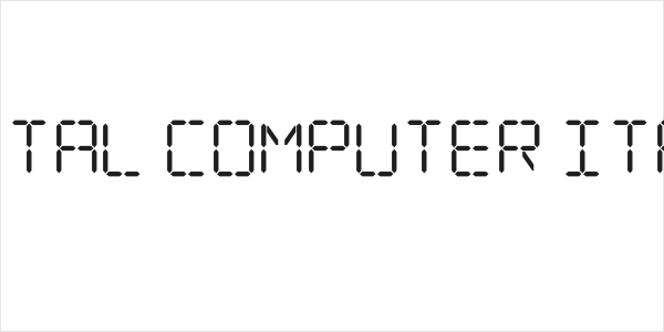 Digital Computer Italic Logo
