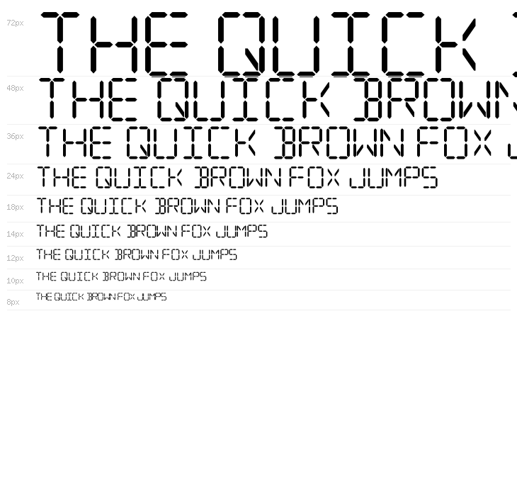 Digital Computer Light Italic Waterfall