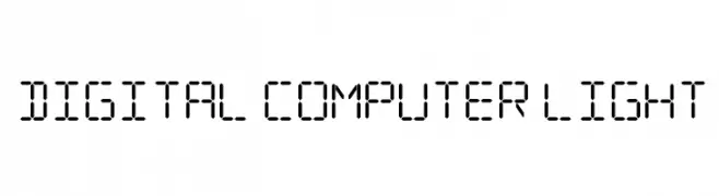 Digital Computer Light  baixar fontes gratis