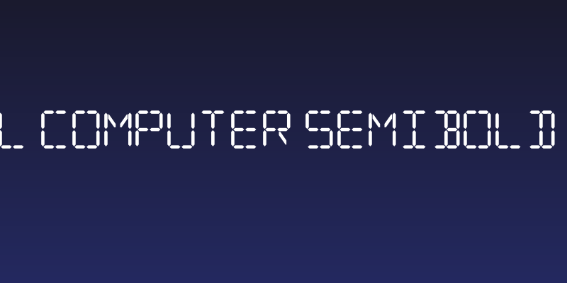 Digital Computer Semibold Italic Social Header