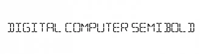 Digital Computer Semibold  baixar fontes gratis