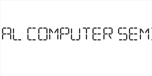 Digital Computer Semibold Logo