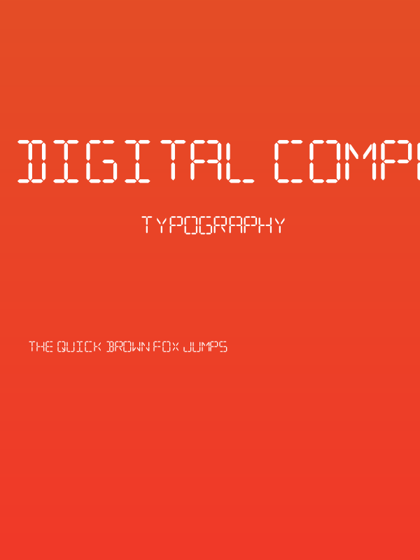 Digital Computer Semibold Poster