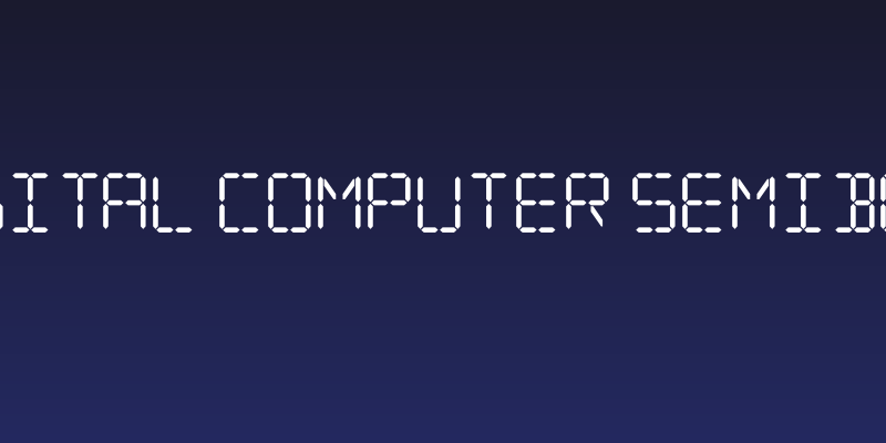 Digital Computer Semibold Social Header