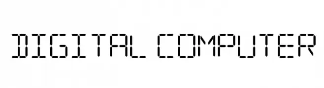 Digital Computer  baixar fontes gratis