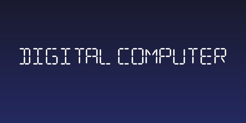 Digital Computer Social Header