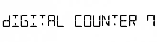 Digital Counter 7  フリーフォントのダウンロード