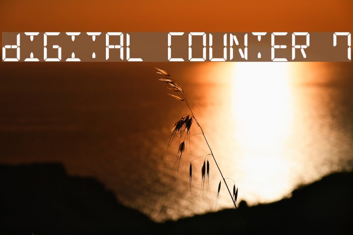 Digital Counter 7 Font examples