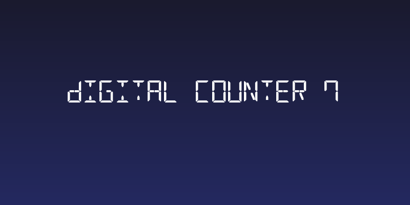 Digital Counter 7 Social Header