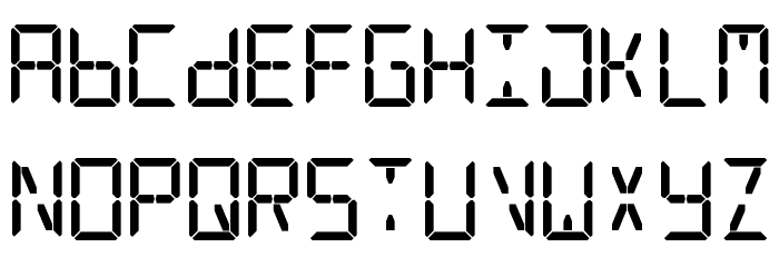 Digital Counter 7 Font LOWERCASE