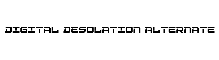 Digital Desolation Alternate  Fuentes Gratis Descargar