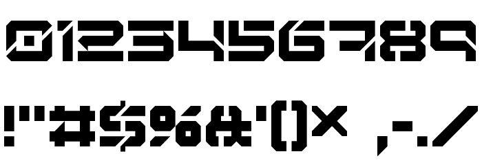 Digital Desolation Alternate Font OTHER CHARS