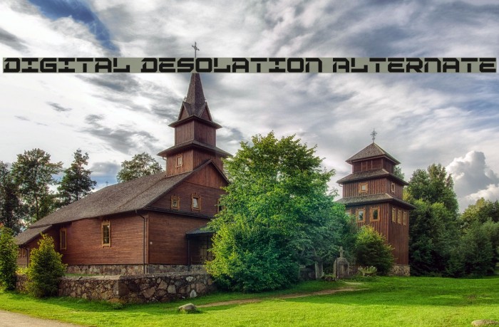 Digital Desolation Alternate Font examples