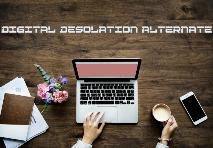 Digital Desolation Alternate Font examples