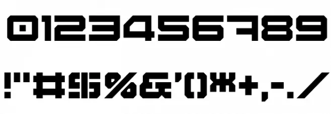 Digital Desolation Plus Font OTHER CHARS