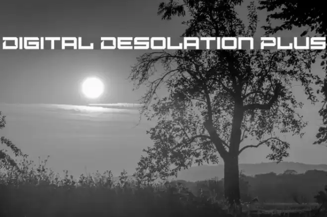 Digital Desolation Plus Font examples