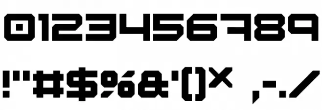 Digital Desolation Regular Font Alte caractere