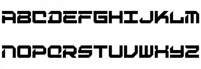 Digital Desolation Regular 字体 大写