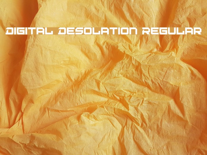 Digital Desolation Regular Caratteri examples