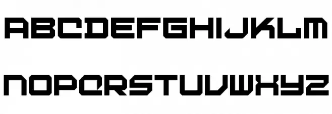Digital Desolation Regular Font Litere mici