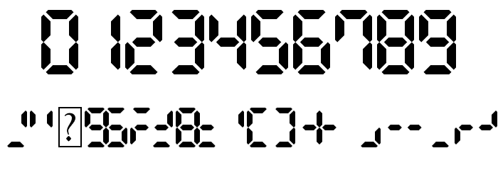 Digital Dismay Font OTHER CHARS