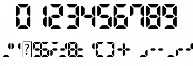 Digital Dismay Font OTHER CHARS