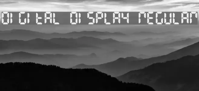 Digital Display Regular Example 1