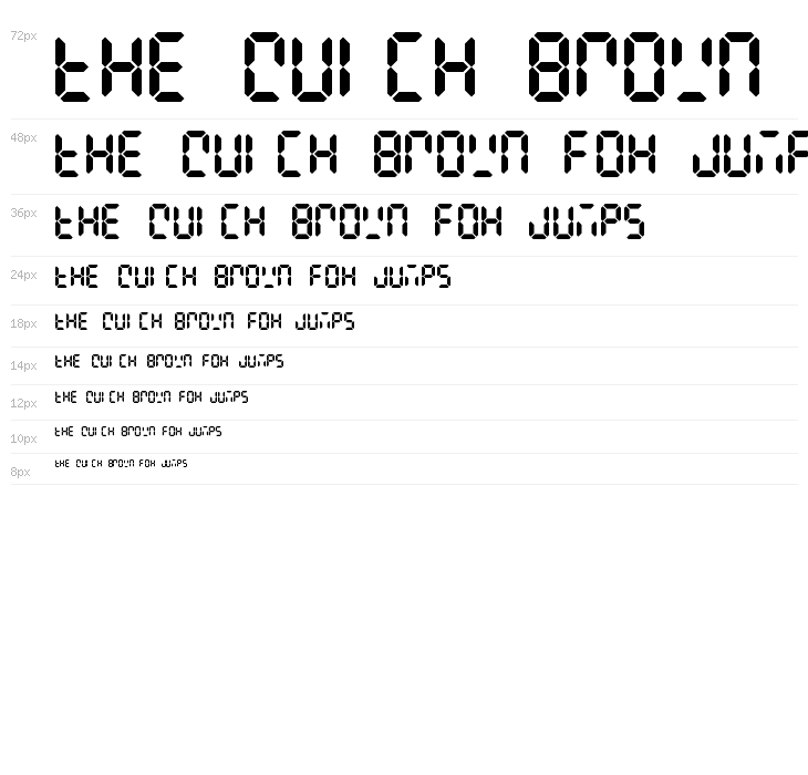 Digital Display Regular Waterfall