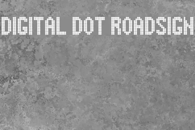 Digital Dot Roadsign Polices examples