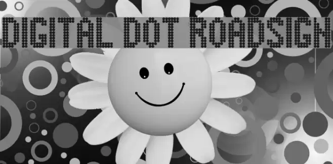 Digital Dot Roadsign Polices examples