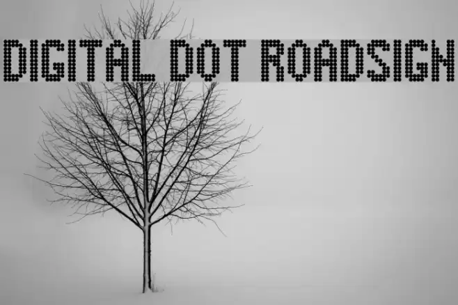 Digital Dot Roadsign Polices examples