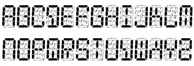 Digital Dust Font UPPERCASE