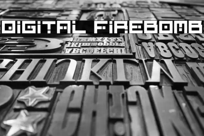 Digital Firebomb Font examples