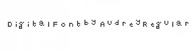 Digital Font by Audrey Regular  Descarca Fonturi Gratis