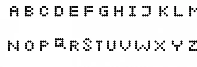 Digital Font by Audrey Regular Шрифта ВЕРХНИЙ