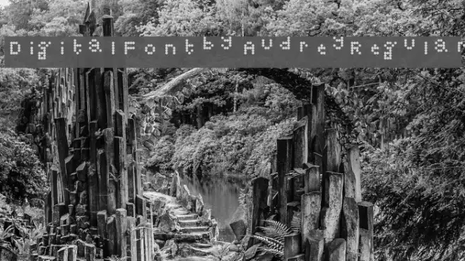 Digital Font by Audrey Regular Example 1