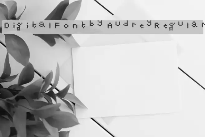 Digital Font by Audrey Regular Example 2