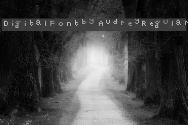 Digital Font by Audrey Regular Example 3
