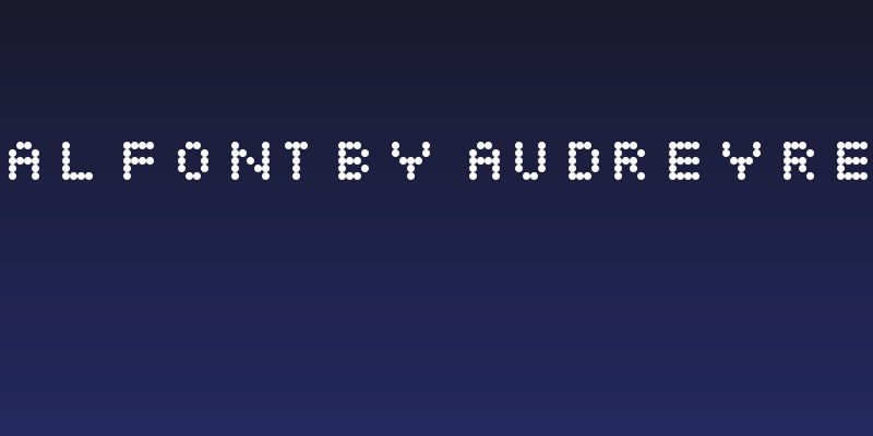 Digital Font by Audrey Regular Social Header