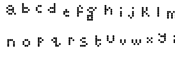Digital Font by Audrey Regular Font LOWERCASE